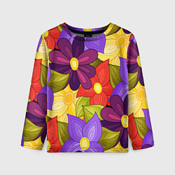 Детский лонгслив MULTICOLORED PANSIES
