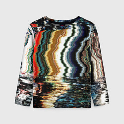 Лонгслив детский Glitch pattern - fashion trend, цвет: 3D-принт