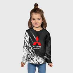 Лонгслив детский Mitsubishi - След протектора, цвет: 3D-принт — фото 2