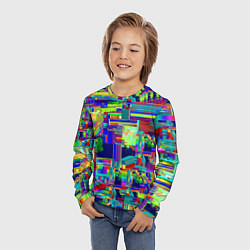 Лонгслив детский Vanguard fractal pattern, цвет: 3D-принт — фото 2