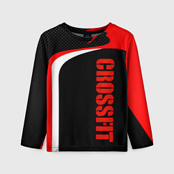 Детский лонгслив CrossFit - Красный спортивный