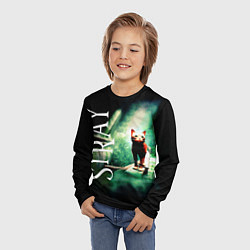 Лонгслив детский Заблудившийся Котик STRAY, цвет: 3D-принт — фото 2