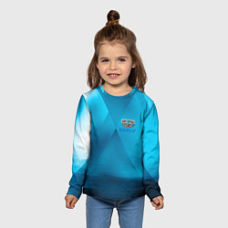 Лонгслив детский Geely - абстракция, цвет: 3D-принт — фото 2