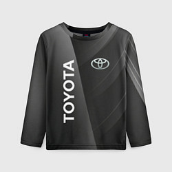 Лонгслив детский Toyota - серая абстракция, цвет: 3D-принт
