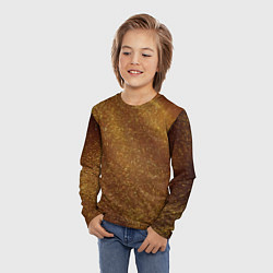 Лонгслив детский Золотая пыль, цвет: 3D-принт — фото 2