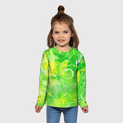 Лонгслив детский Мохито освежающий, цвет: 3D-принт — фото 2