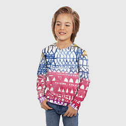 Лонгслив детский Абстракция Город Эдварда Мунка, цвет: 3D-принт — фото 2