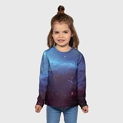 Лонгслив детский Космический дым, цвет: 3D-принт — фото 2