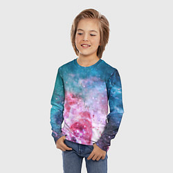 Лонгслив детский Вспыхнувший космос, цвет: 3D-принт — фото 2