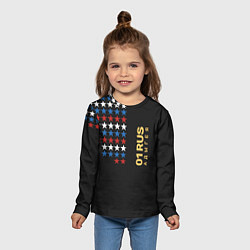 Лонгслив детский 01 RUS Адыгея, цвет: 3D-принт — фото 2