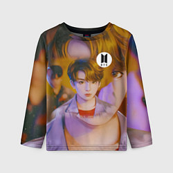 Лонгслив детский BTS JK DNA, цвет: 3D-принт