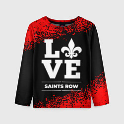 Лонгслив детский Saints Row love классика, цвет: 3D-принт