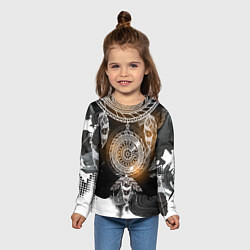 Лонгслив детский В стиле бохо, цвет: 3D-принт — фото 2