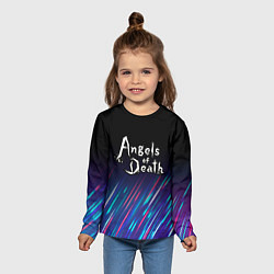 Лонгслив детский Angels of Death stream, цвет: 3D-принт — фото 2
