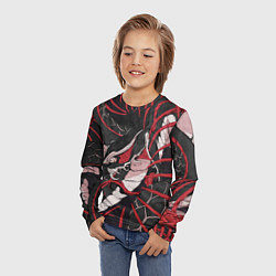 Лонгслив детский Японская змея уроборос, цвет: 3D-принт — фото 2