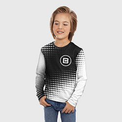 Лонгслив детский Beastars белая абстракция кружочки, цвет: 3D-принт — фото 2