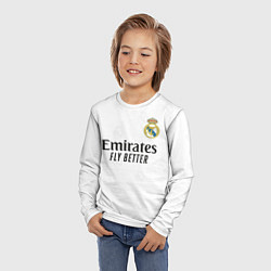 Лонгслив детский Винисиус Реал Мадрид форма 20222023, цвет: 3D-принт — фото 2