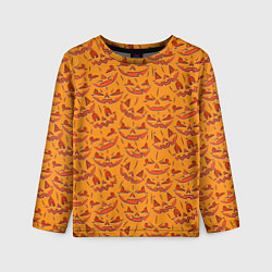 Детский лонгслив Halloween Pumpkin Pattern