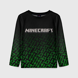 Лонгслив детский Майнкрафт - Паттерн инструментов, цвет: 3D-принт
