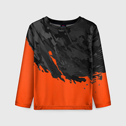 Детский лонгслив Black & Orange