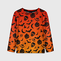Лонгслив детский НАСТРОЕНИЕ Halloween, цвет: 3D-принт
