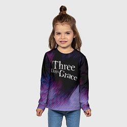 Лонгслив детский Three Days Grace lilac, цвет: 3D-принт — фото 2
