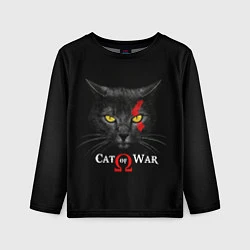 Лонгслив детский Cat of war collab, цвет: 3D-принт