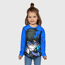 Лонгслив детский Ёити Исаги art, цвет: 3D-принт — фото 2