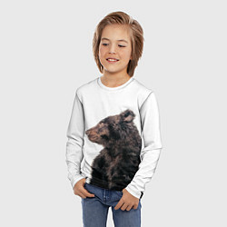 Лонгслив детский Медведь в профиль, цвет: 3D-принт — фото 2