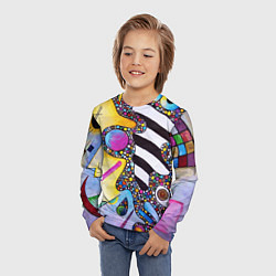 Лонгслив детский Василий Кандинский Абстрактная композиция, цвет: 3D-принт — фото 2