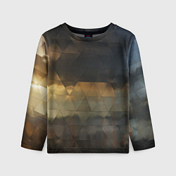 Лонгслив детский Природное отражение в стеклянной абстракции, цвет: 3D-принт