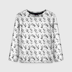 Лонгслив детский Руки дирижера, цвет: 3D-принт