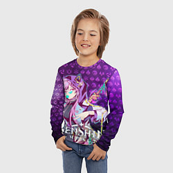 Лонгслив детский Кэ Цин элементали, цвет: 3D-принт — фото 2
