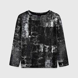 Лонгслив детский Абстракт чёрного и белого, цвет: 3D-принт