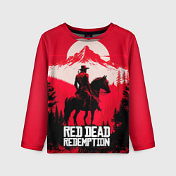 Лонгслив детский Red Dead Redemption, mountain, цвет: 3D-принт