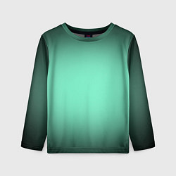 Детский лонгслив Аквамариновый градиент