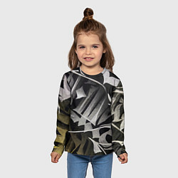 Лонгслив детский Каллиграфический момент, цвет: 3D-принт — фото 2