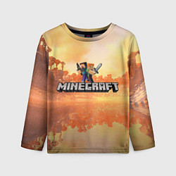 Лонгслив детский Стив Майнкрафт Minecraft, цвет: 3D-принт