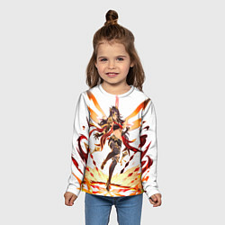 Лонгслив детский Дэхья Геншин импакт, цвет: 3D-принт — фото 2