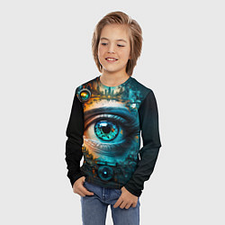 Лонгслив детский Всевидящий глаз, цвет: 3D-принт — фото 2