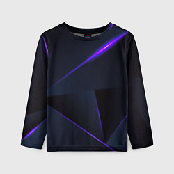 Лонгслив детский Geometry stripes neon stiil, цвет: 3D-принт
