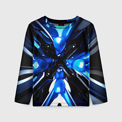 Детский лонгслив Digital abstract fractal