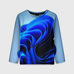 Лонгслив детский Win 11 заставка, цвет: 3D-принт