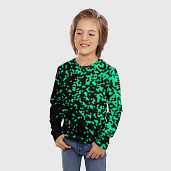 Лонгслив детский Авангардный пиксельный паттерн, цвет: 3D-принт — фото 2