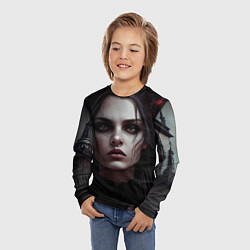 Лонгслив детский Готическая девушка Алприка, цвет: 3D-принт — фото 2