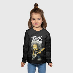 Лонгслив детский Rock and Roll Simpsons, цвет: 3D-принт — фото 2