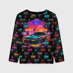 Лонгслив детский JDM neon style, цвет: 3D-принт