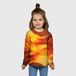 Лонгслив детский Огонь: арт нейросети, цвет: 3D-принт — фото 2
