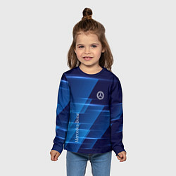 Лонгслив детский Mercedes Benz sign, цвет: 3D-принт — фото 2