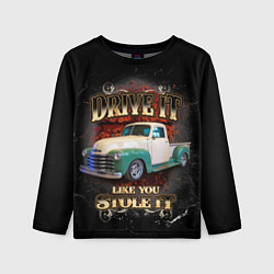 Лонгслив детский Пикап Chevrolet Thriftmaster, цвет: 3D-принт